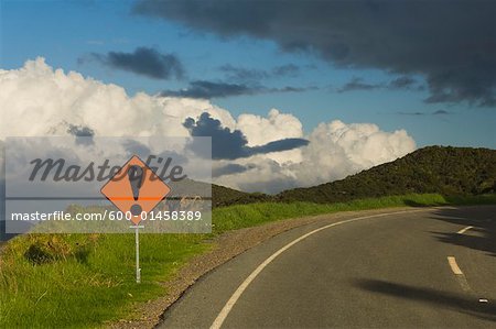 Road Sign, Bay of Islands, North Island, New Zealand