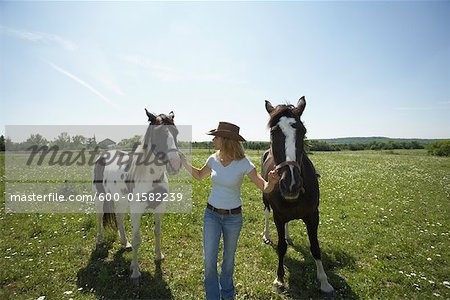 Woman with Horses