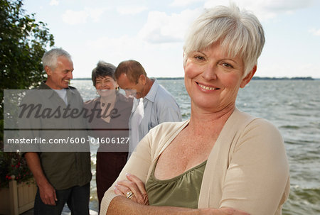 Couples by Lake