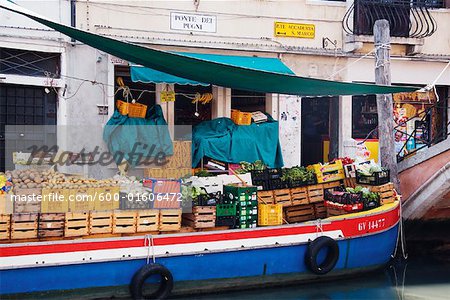 Floating Vegetable Market, Venice, Veneto, Italy