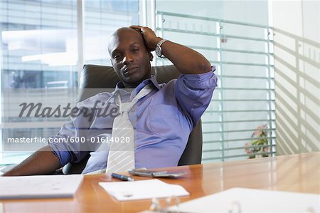 Businessman Looking Tired