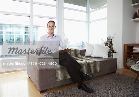 Portrait of Man on Sofa