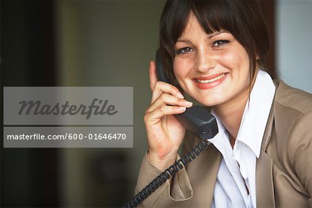 Businesswoman Talking on Phone