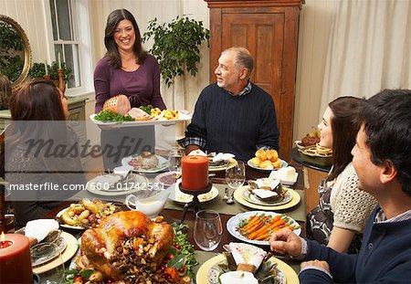 Premium Photo  Thanksgiving holiday dinner table setting with