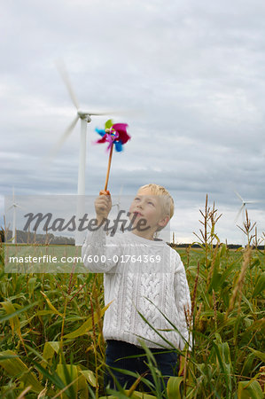 Boy with Pinwheel