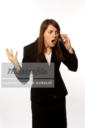 angry businesswoman