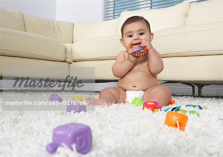 Baby Playing With Toys