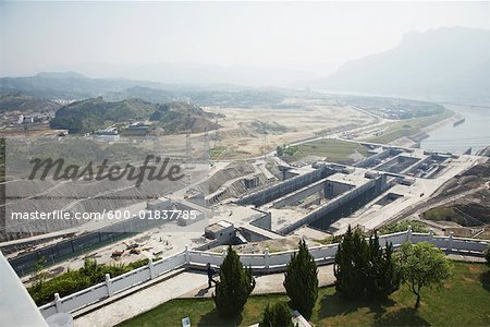 The Three Gorges Dam, Yangtze River, Hubei, China