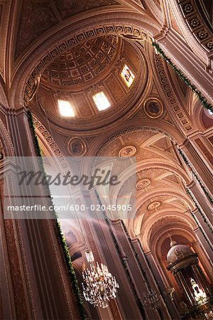 Nave of Cathedral Morelia, Morelia, Michoacan, Mexico