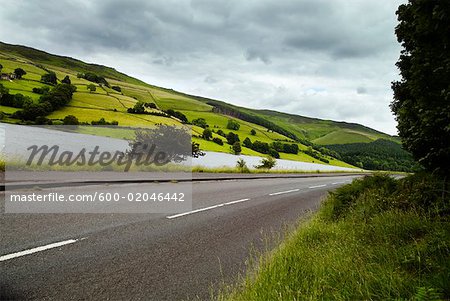 Road Through Peak District, England