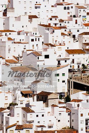 Overview of Town, Casares, Andalucia, Spain