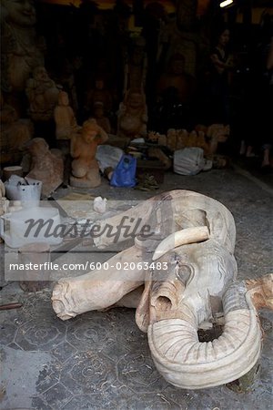Wood Carving, Hoi An, Quang Nam Province, Vietnam