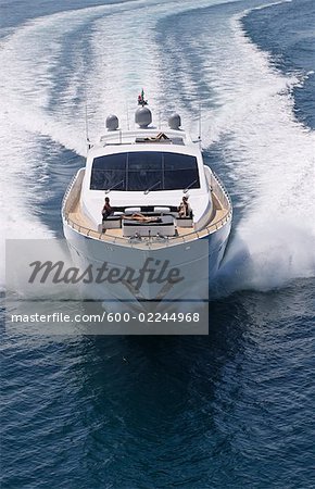 Luxury Yacht at Sea