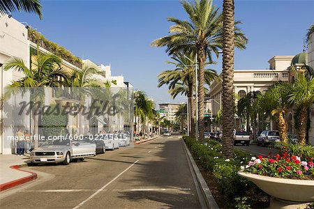View of shopping center, Prada, Rodeo Drive, Beverly Hills Business  Triangle, Beverly Hills, Los Angeles County, California, USA Stock Photo -  Alamy