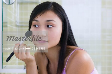 Woman Applying Make-up