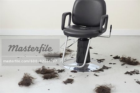 Chair with Cut Hair