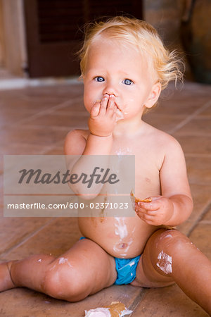 Baby Eating Ice Cream Cone