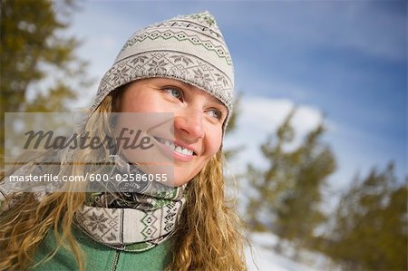 Portrait of Woman, Near Frisco, Summit County, Colorado, USA