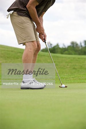 Man Golfing, Burlington, Ontario, Canada