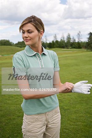 Woman on the Golf Course, Burlington, Ontario, Canada