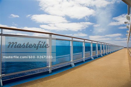 Cruise Ship Deck and Railing