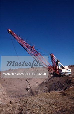 Black Coal Mining, Removing Overburden, Open Cut Mine