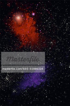 Stars and Nebulae in Outer Space