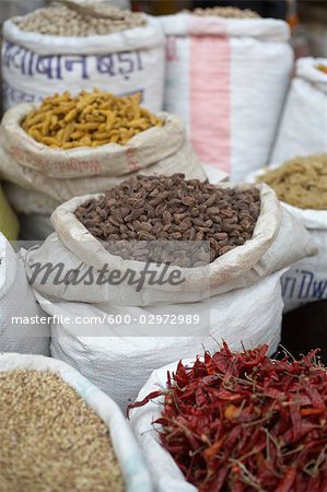 Spices at Market, Varanasi, Uttar Pradesh, India