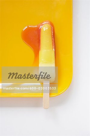 Melting Popsicle on Tray