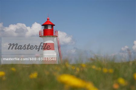 Lighthouse at Grisetaodde, Midtjylland, Jylland, Denmark