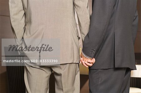Close-up of Gay Couple Holding Hands