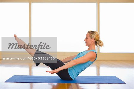 Woman Practicing Yoga