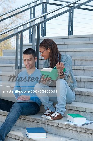Couple Studying
