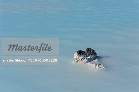 Volcanic Rocks in Blue Lagoon Geothermal Spa, Grindavik, Rekjanes Peninsula, Iceland