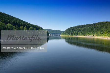 Storage Lake of the Oker Dam, Harz Mountains, Harz, Lower Saxony, Germany