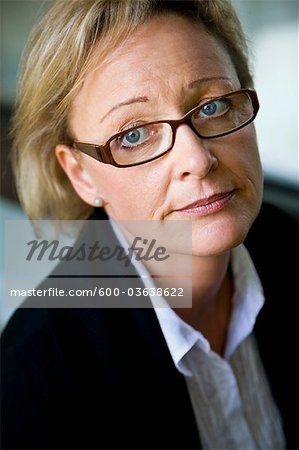 Portrait of Businesswoman, Willich, Dusseldorf Region, North Rhine-Westphalia, Germany