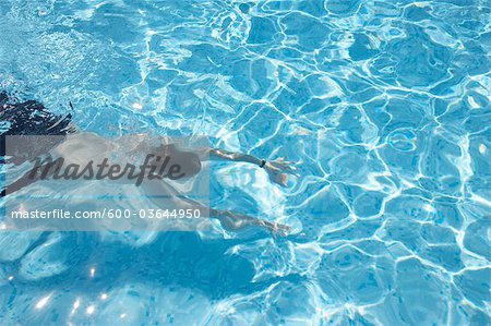 Man Swimming, Cannes, Provence, Provence-Alpes-Cote d'Azur, France