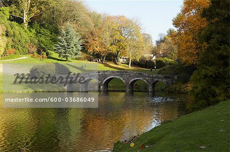 Bridge over Pond, Stourhead, Wiltshire, England
