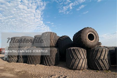 Tires, Prudhoe Bay, Alaska, USA