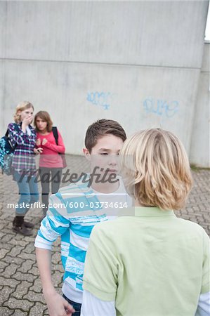 Teenagers Fighting Teenagers Fighting