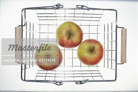 Apples in Shopping Basket