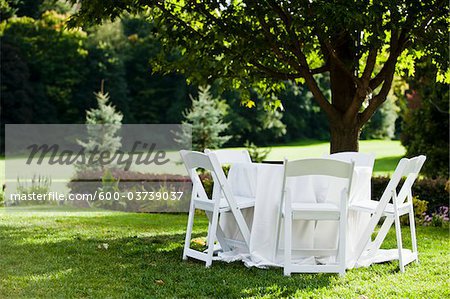 Table and Chairs Outdoors