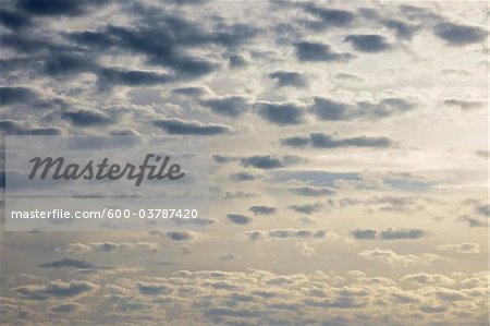 Cumulus Clouds, Calmont, Bremm, Mosel River, Cochem-Zell, Rhineland-Palatinate, Germany