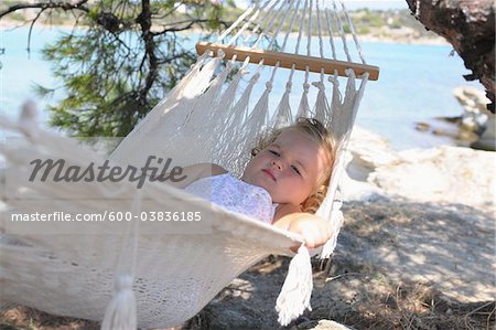 Baby Girl in Hammock