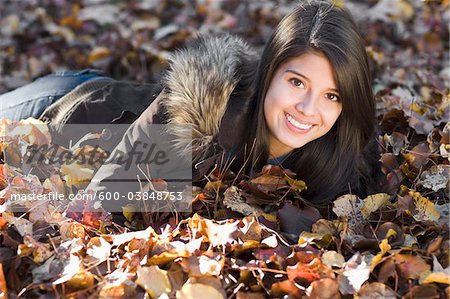 Portrait of Teenager in Autumn