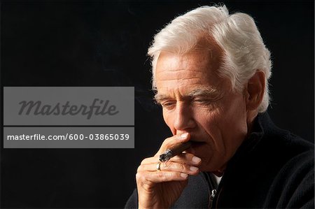 Man Smoking Cigar