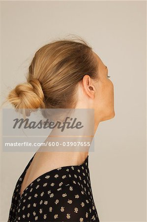 Woman with Hair in Bun