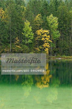 Lake Hintersee in Autumn, Berchtesgaden National Park, Bavaria, Germany