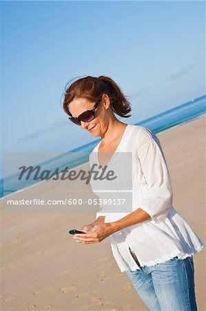 Woman On Beach, Camaret-sur-Mer, Finistere, Bretagne, France
