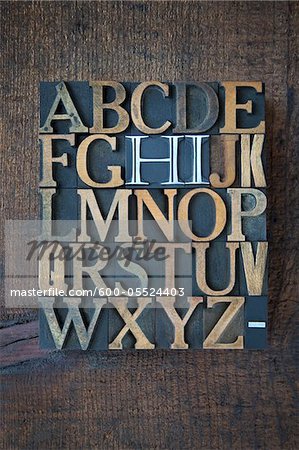 Hi Highlighted in Complete Letterpress Hi Highlighted in Complete Letterpress